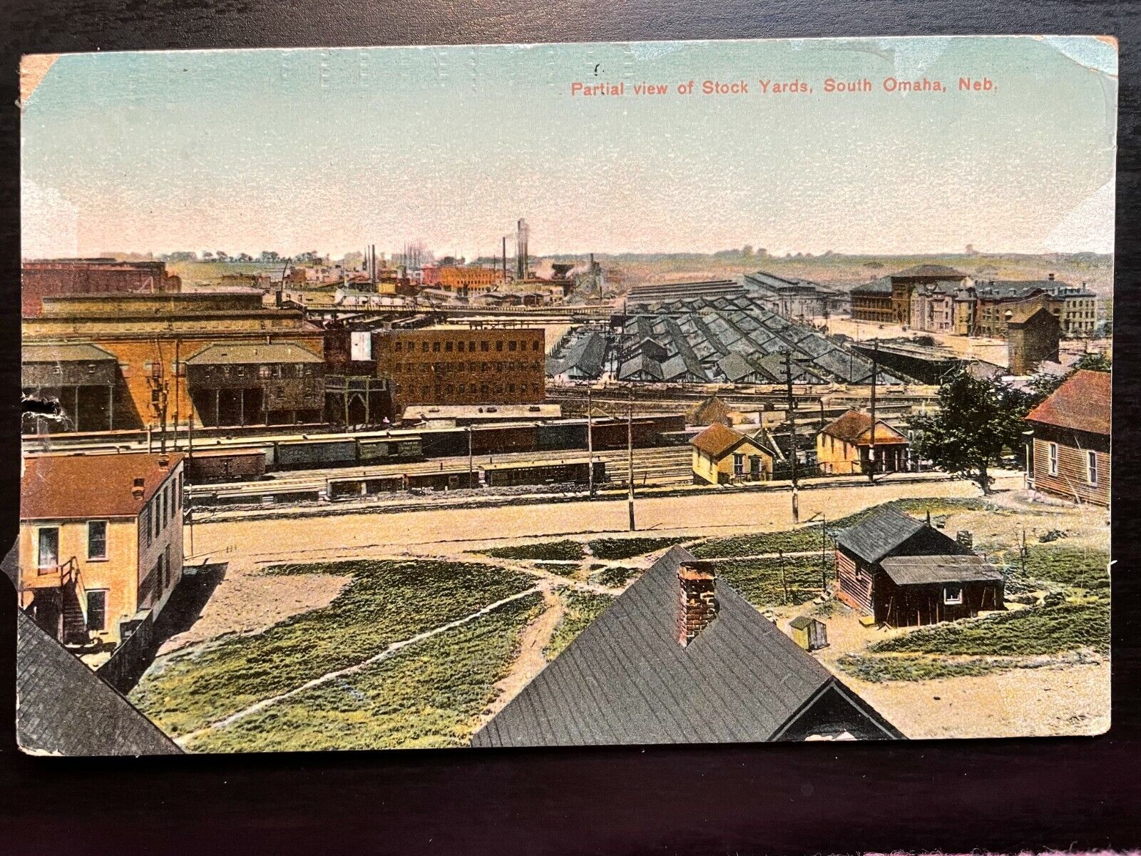 Vintage Postcard 1907-1915 Stock Yards View of South Omaha Nebraska