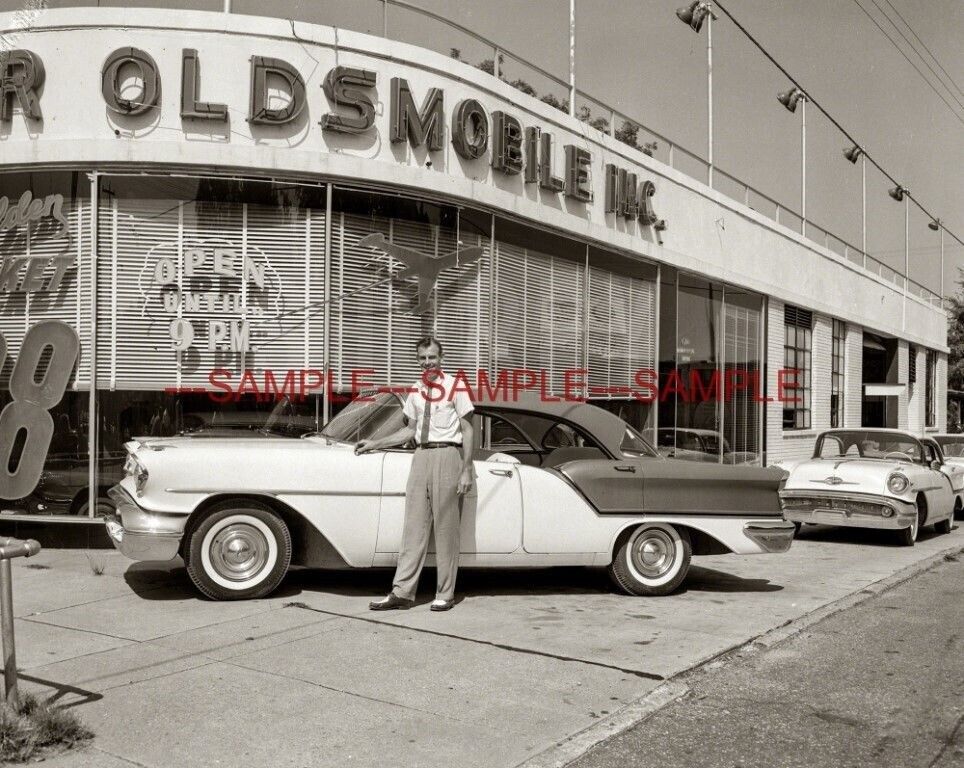 1957 OLDSMOBILE DEALERSHIP Photo, Columbus Georgia  (154-L )