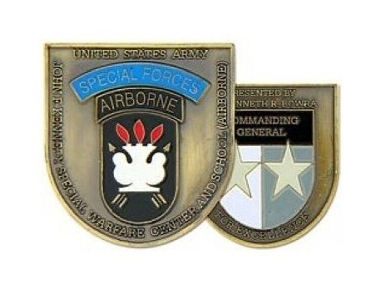 US Army JFK Special Warfare Challenge Coin