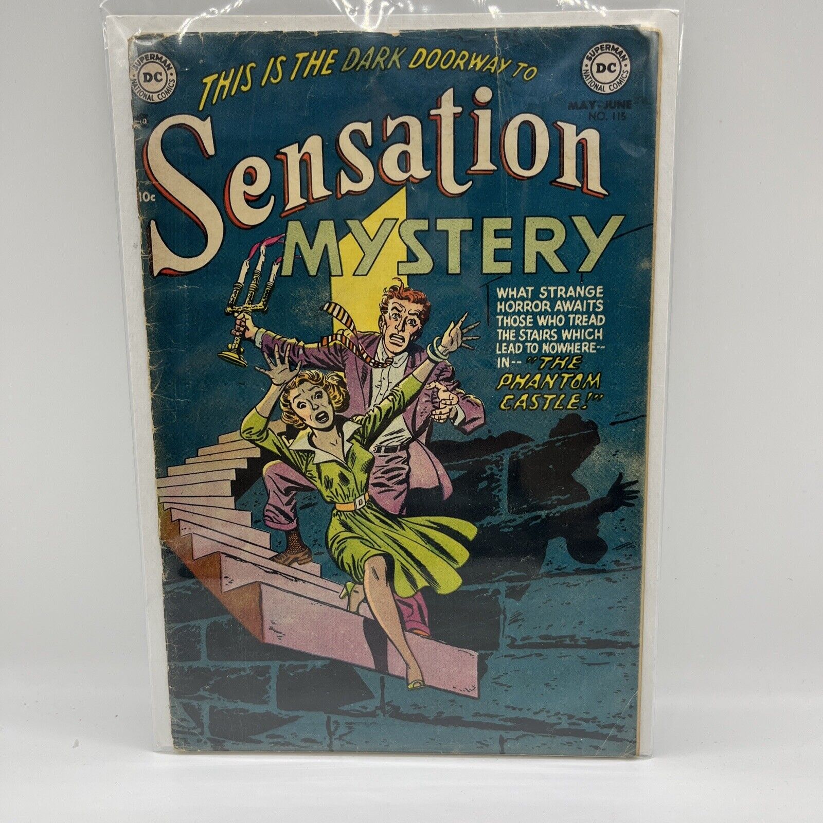 Sensation Mystery #115 - 1953 - Superman DC Comics, VG + The Phantom Castle