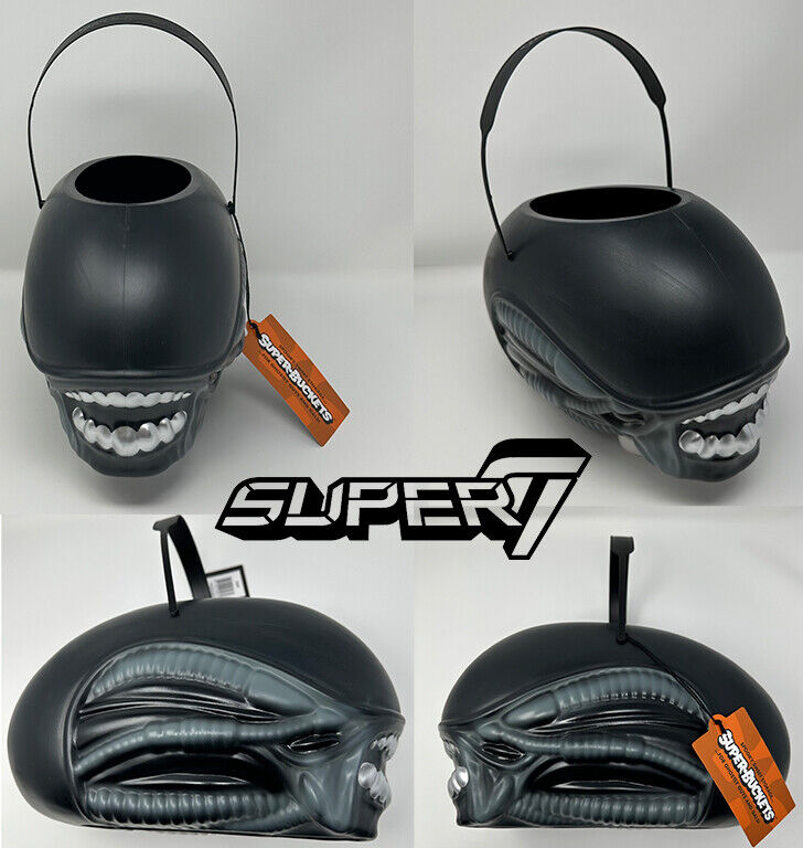 ALIEN HALLOWEEN SUPER BUCKET Super7 COLLECTIBLE Xenomorph Head Large Carry Case