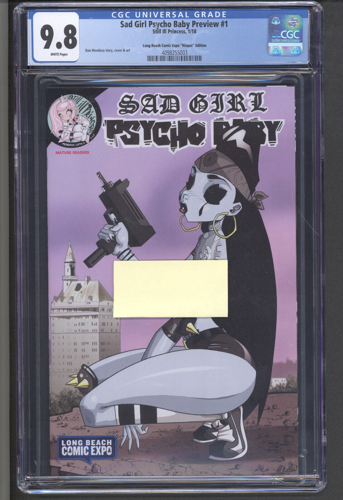 Sad Girl Psycho Baby Preview #1 CGC 9.8 Risque Edition Long Beach Comic Con 1st