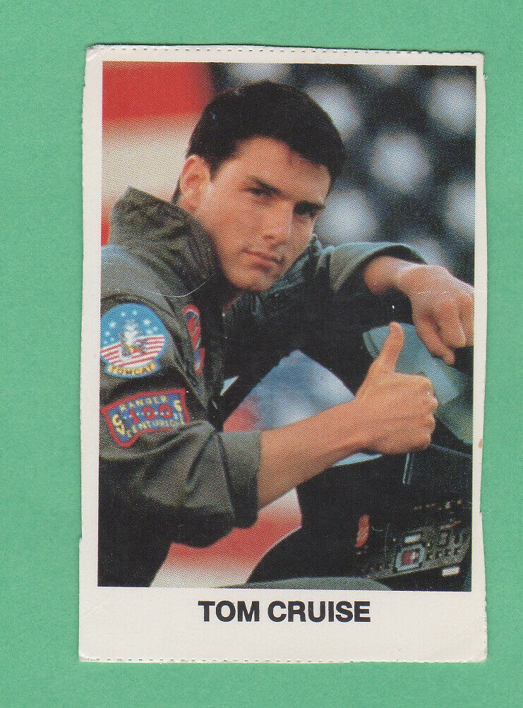 Tom Cruise   1986/87  Swedish Music Card Rare Possible RC Year