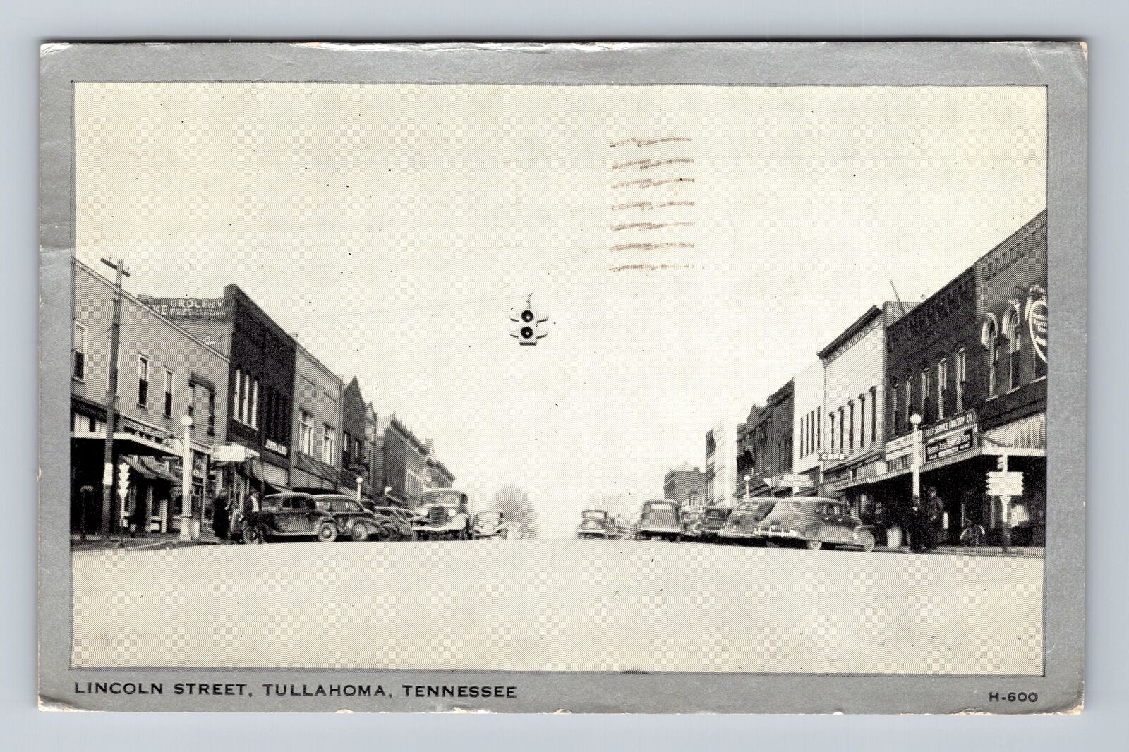 Tullahoma TN-Tennessee, Lincoln Street, Advertising, Vintage c1942 Postcard