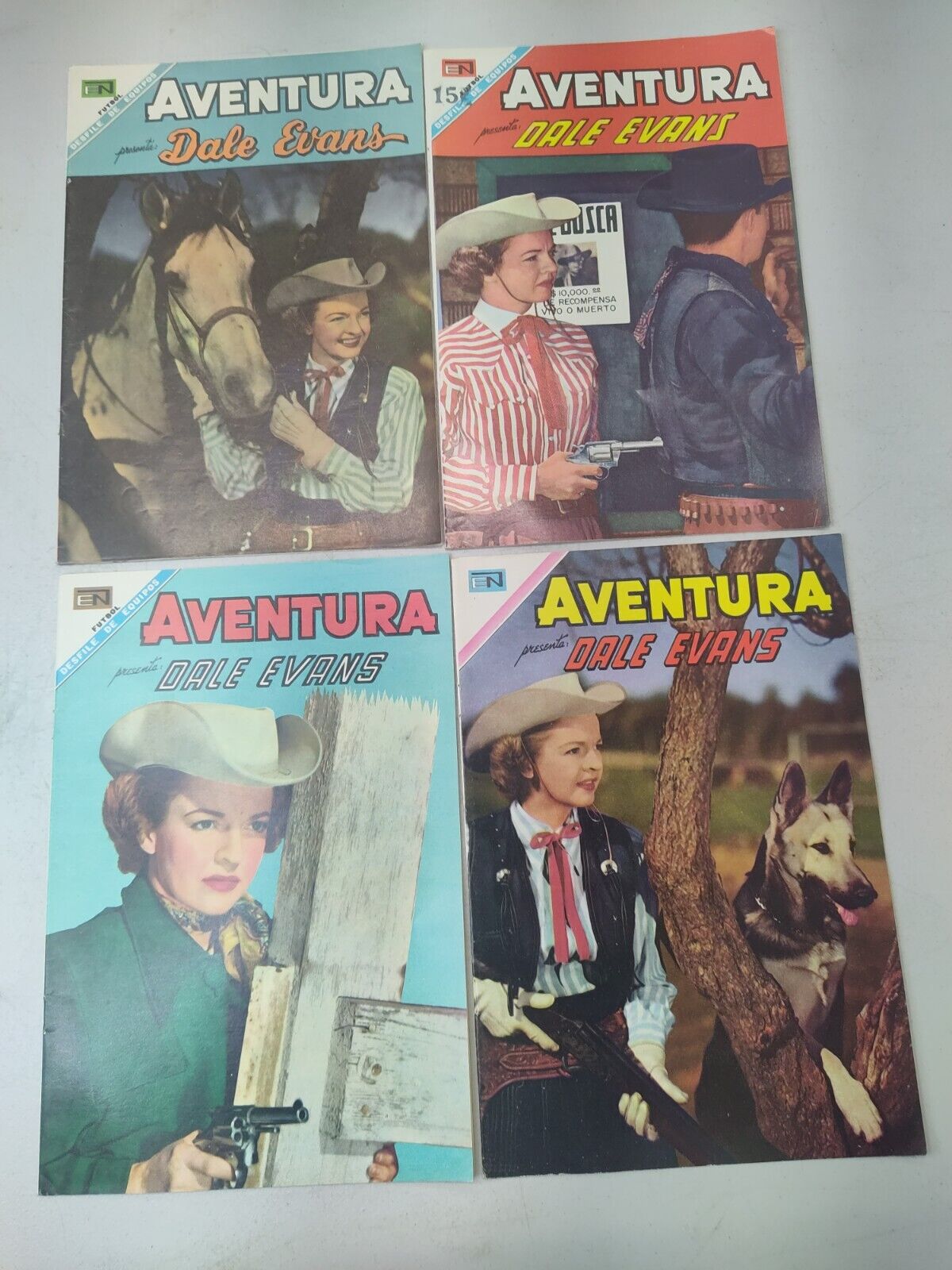 Aventura Presenta Dale Evans Mexico Spanish #513,521,529,565 COVERS ONLY 1967/68
