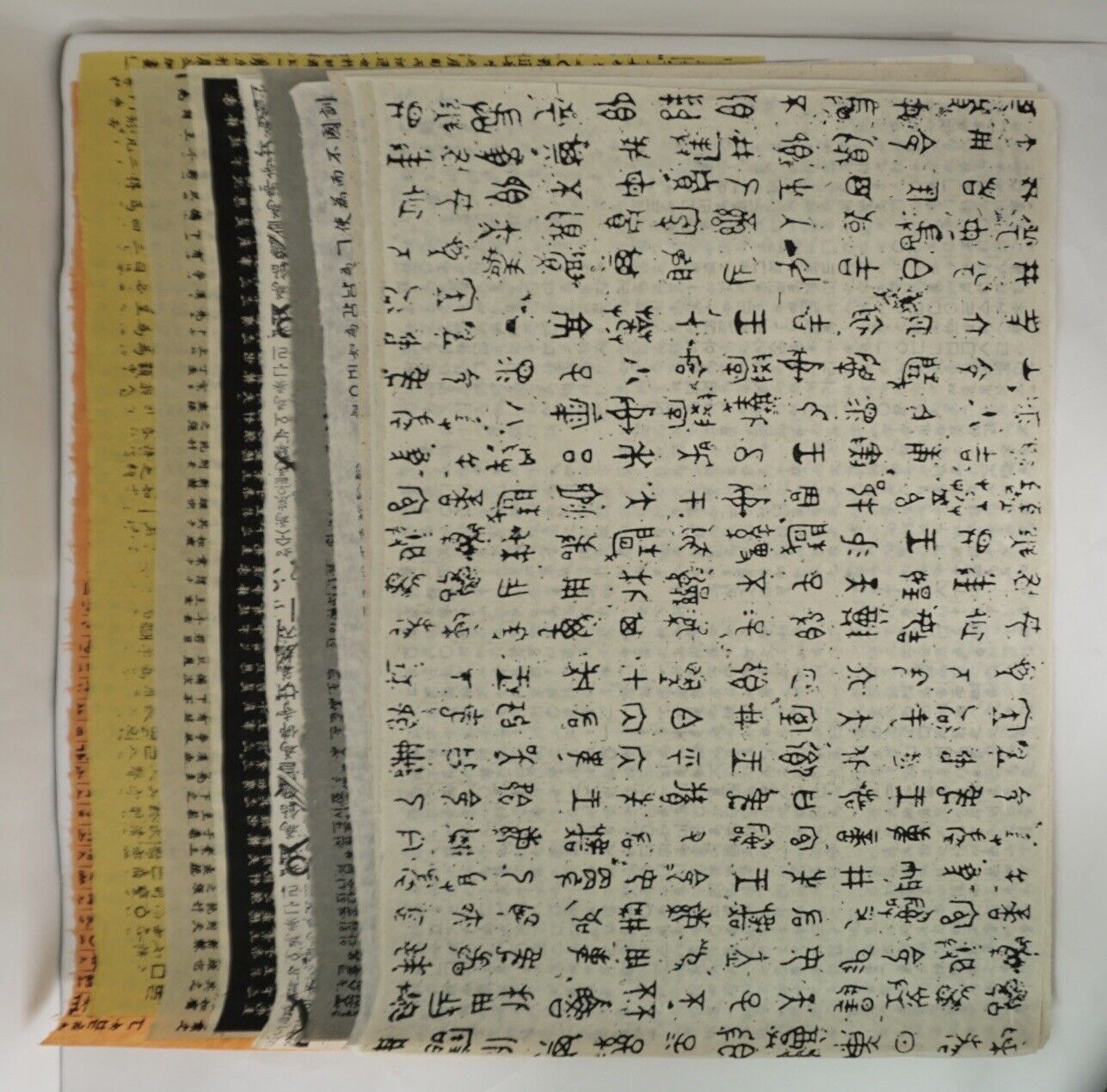 Lot of 12 Vintage 1990s Large-Sized Hebrew Parchment Scrolls (38”x25”)
