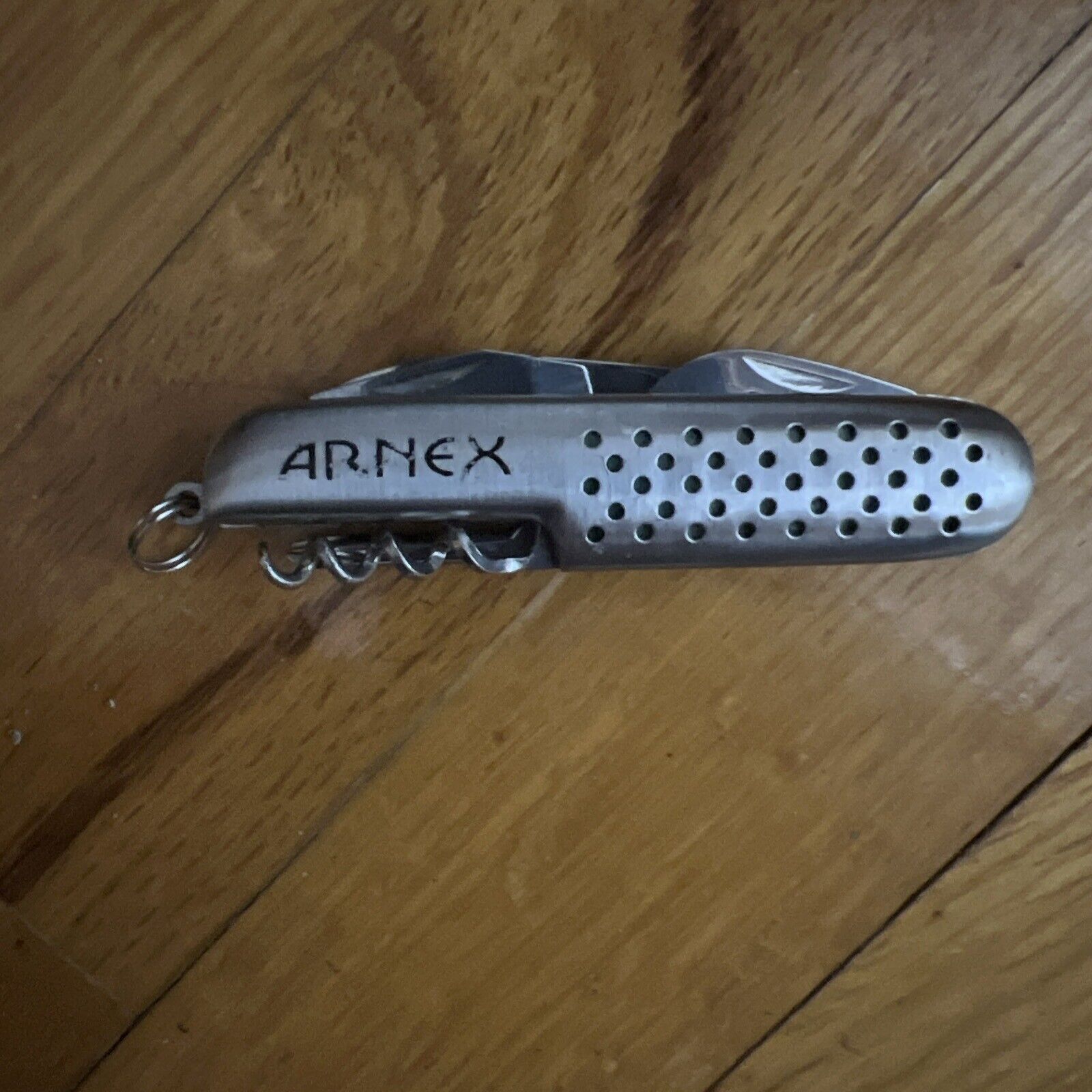Vintage Arnex Pocket Knife Multi-Tool Stainless Screwdrivers Corkscrew