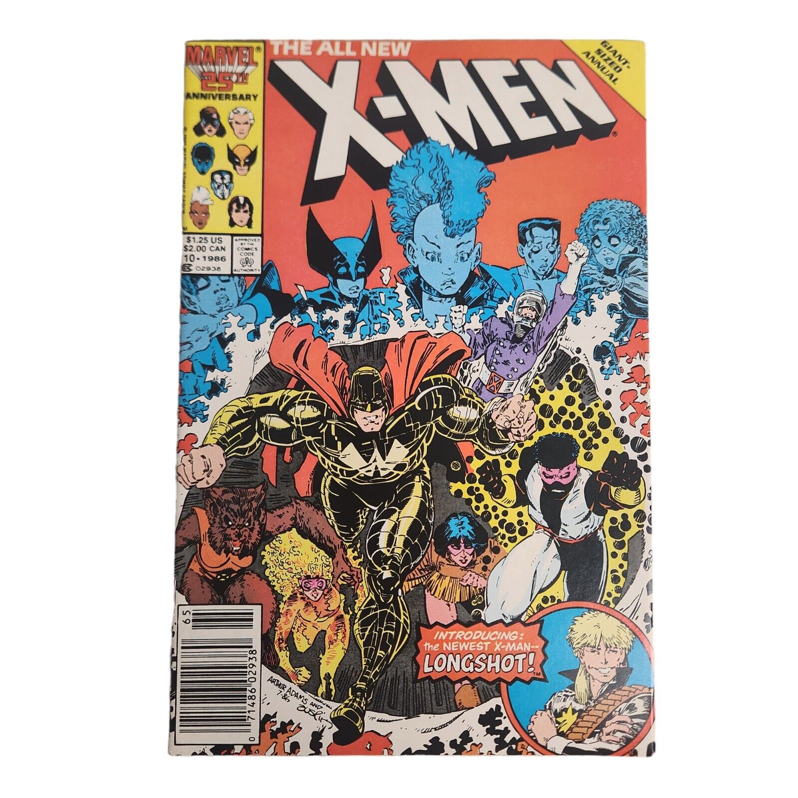 All New X Men Giant-Sized Annual #10 Marvel Comics Longshot Joins Key Newsstand