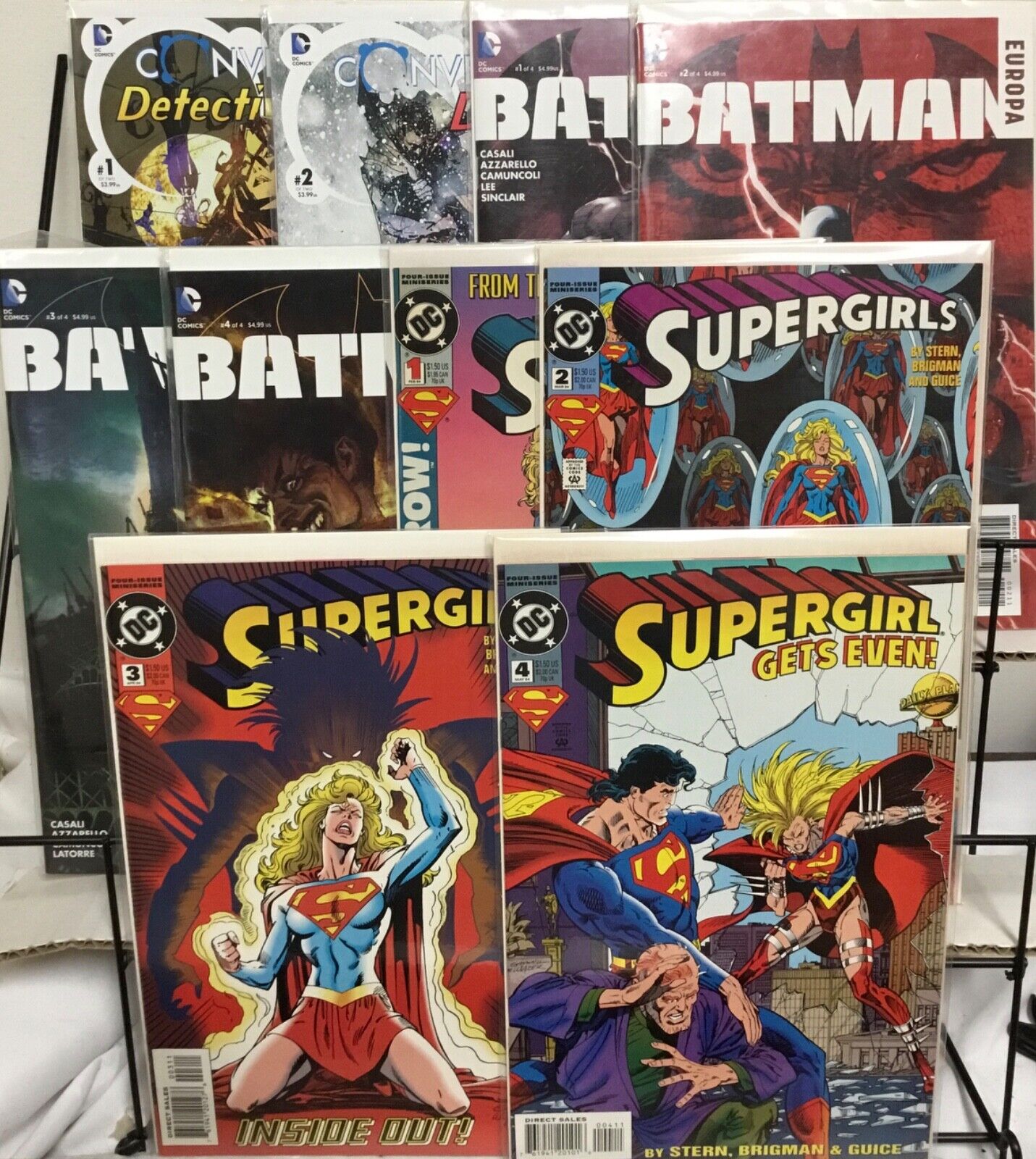 DC Comics Convergence Detective Comics, Batman Europa 1-4, Supergirls 1-4