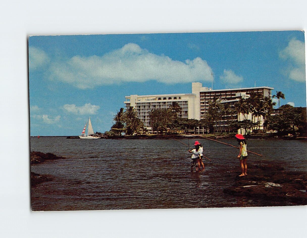 Postcard Naniloa Surf, Hawaii USA