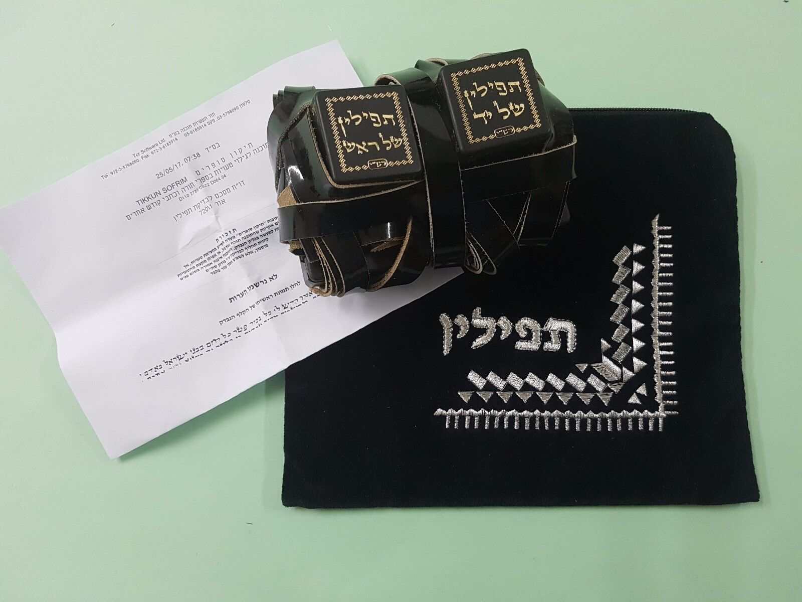 High Quality Tefillin For RIGHT Handed Sephardic Jewish Kosher Tefilin Sefaradi