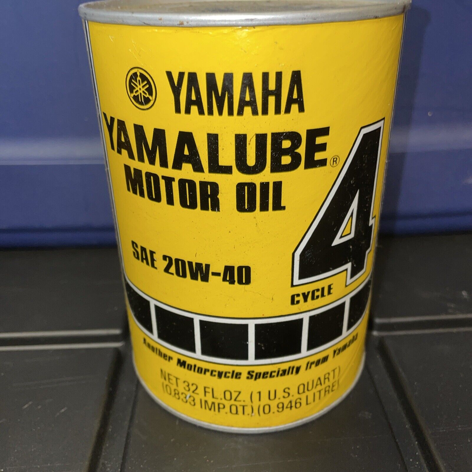 Vintage Yamaha Yamalube  Quart Oil Composite Can