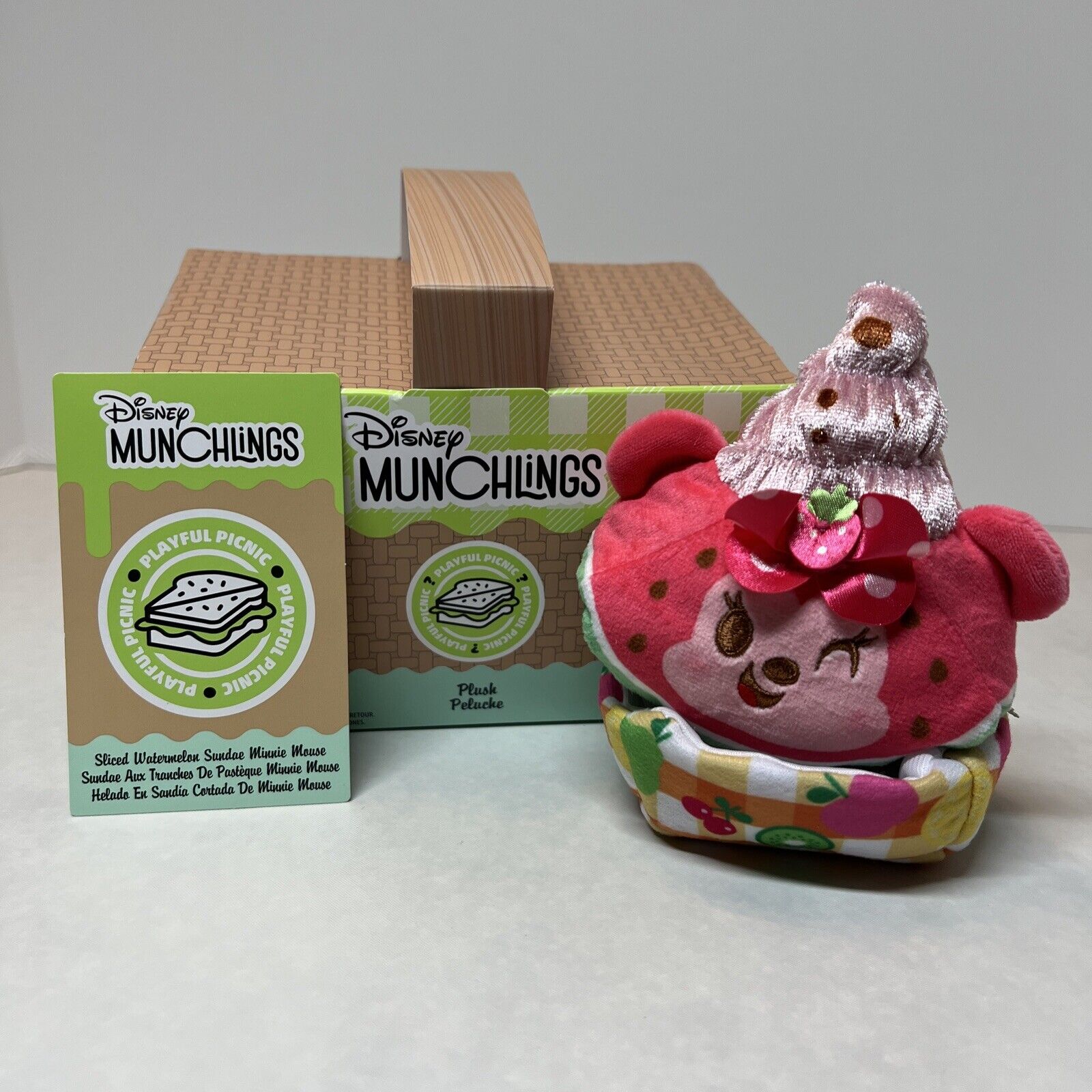 Disney Parks Munchlings Playful Picnic Minnie Mouse Watermelon Sundae Chaser