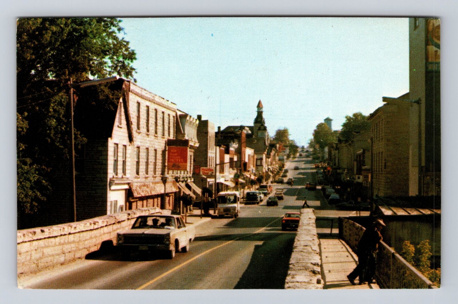 St Marys Ontario-Canada, Greetings from St Marys, Queen Street, Vintage Postcard