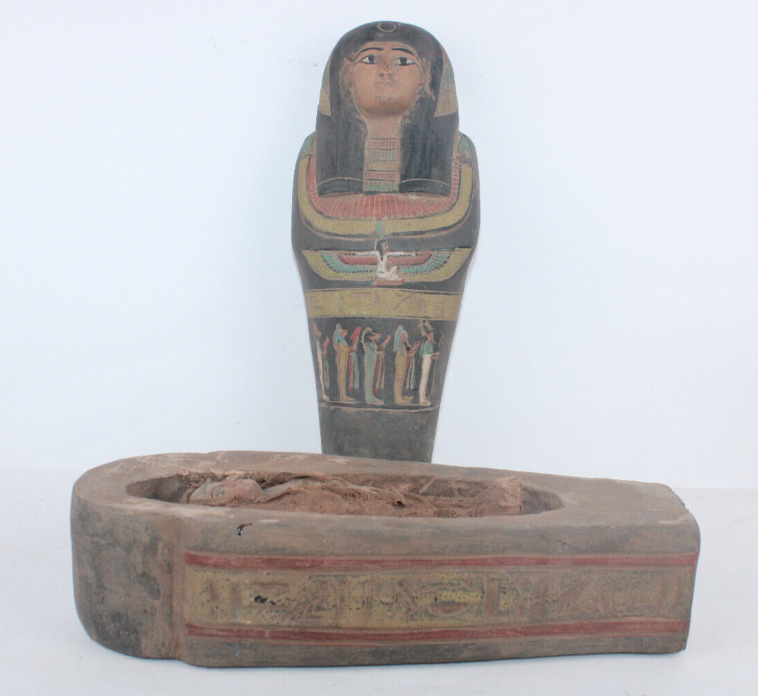 RARE ANCIENT EGYPTIAN ANTIQUE ISIS Queen Ushabti Coffin Tomb Statue EGYCOM