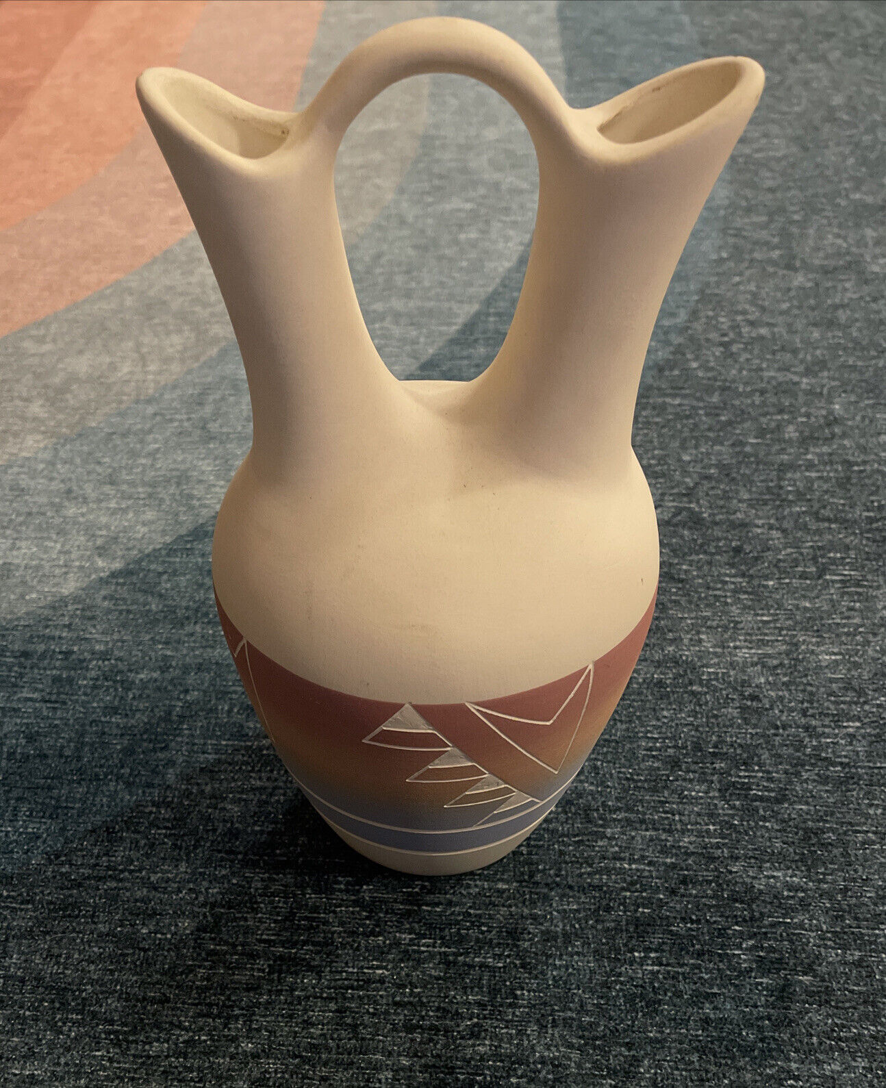 High Elk Southwestern Native American Vase