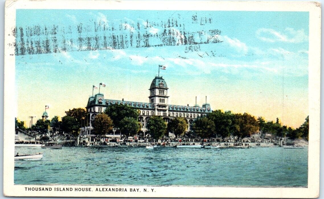 Postcard - Thousand Island House, Alexandria Bay, New York, USA