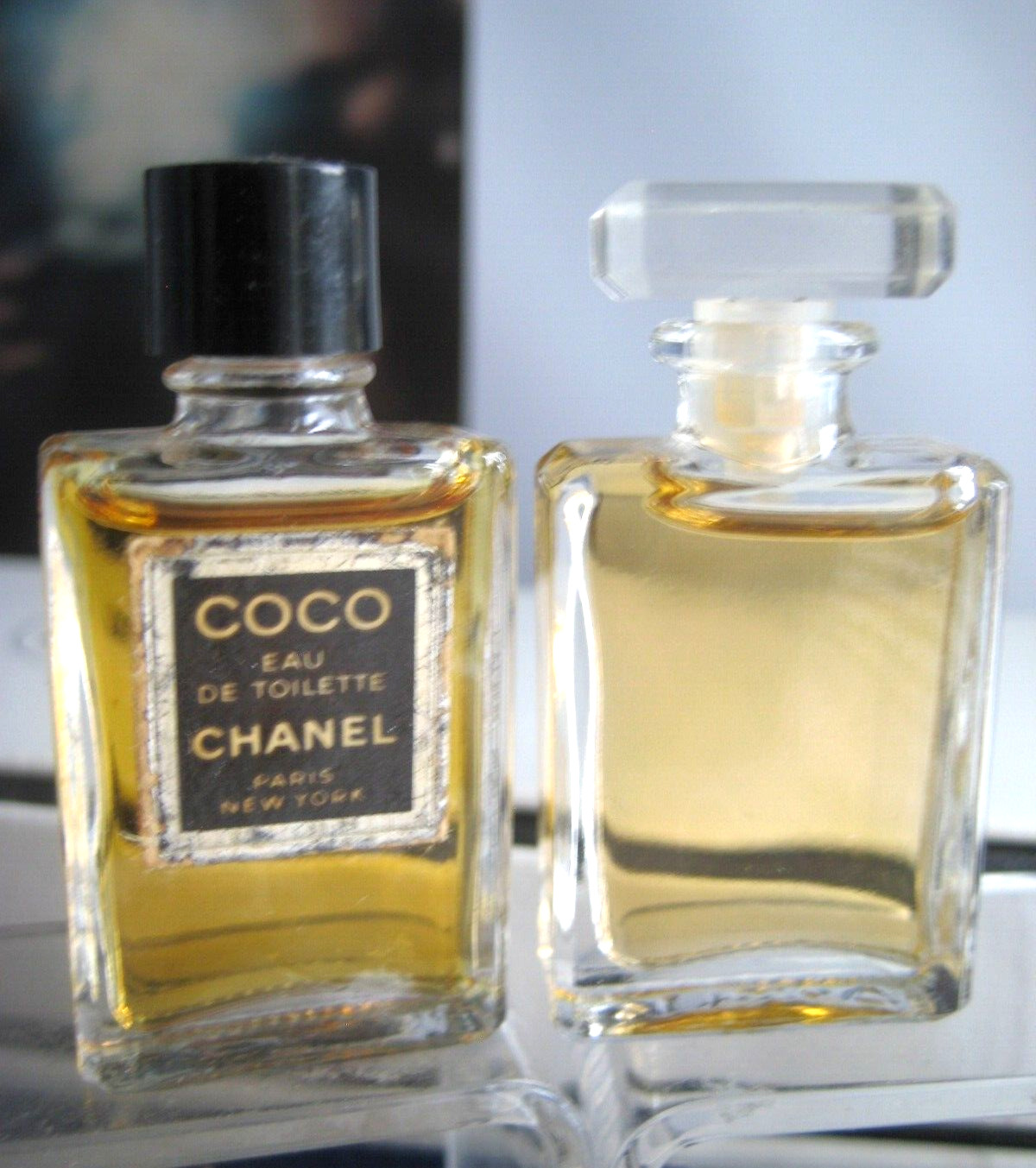 🎁2pc lot Vintage 0.12 oz mini EDP EDT Chanel No 5 Coco eau de toilette perfume