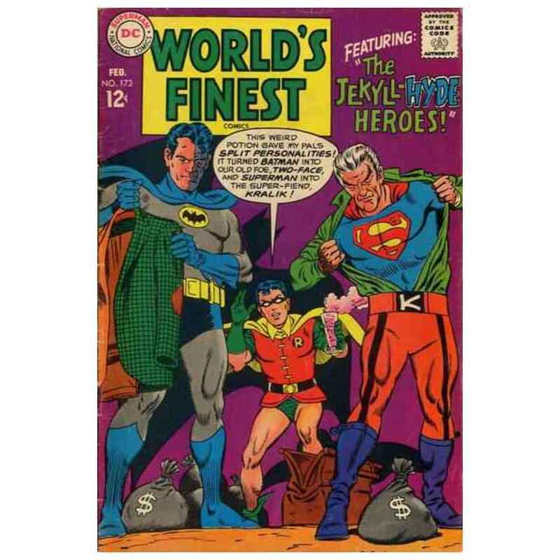 World's Finest Comics #173 in Very Fine minus condition. DC comics [c|