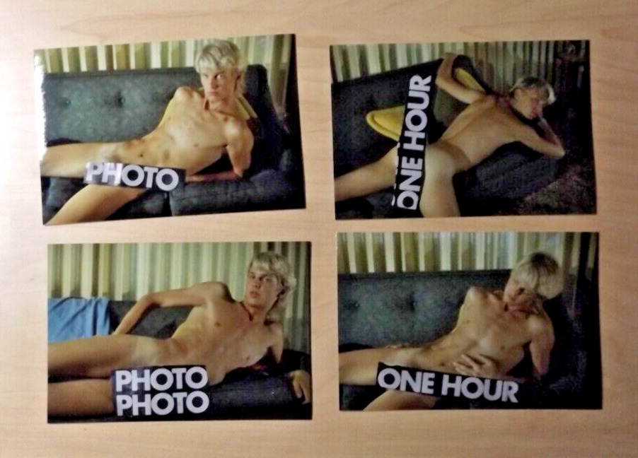 4 Cir 1970s 80s Mid Century Nude Male Color Snapshot Mature Photo Art Gay Int