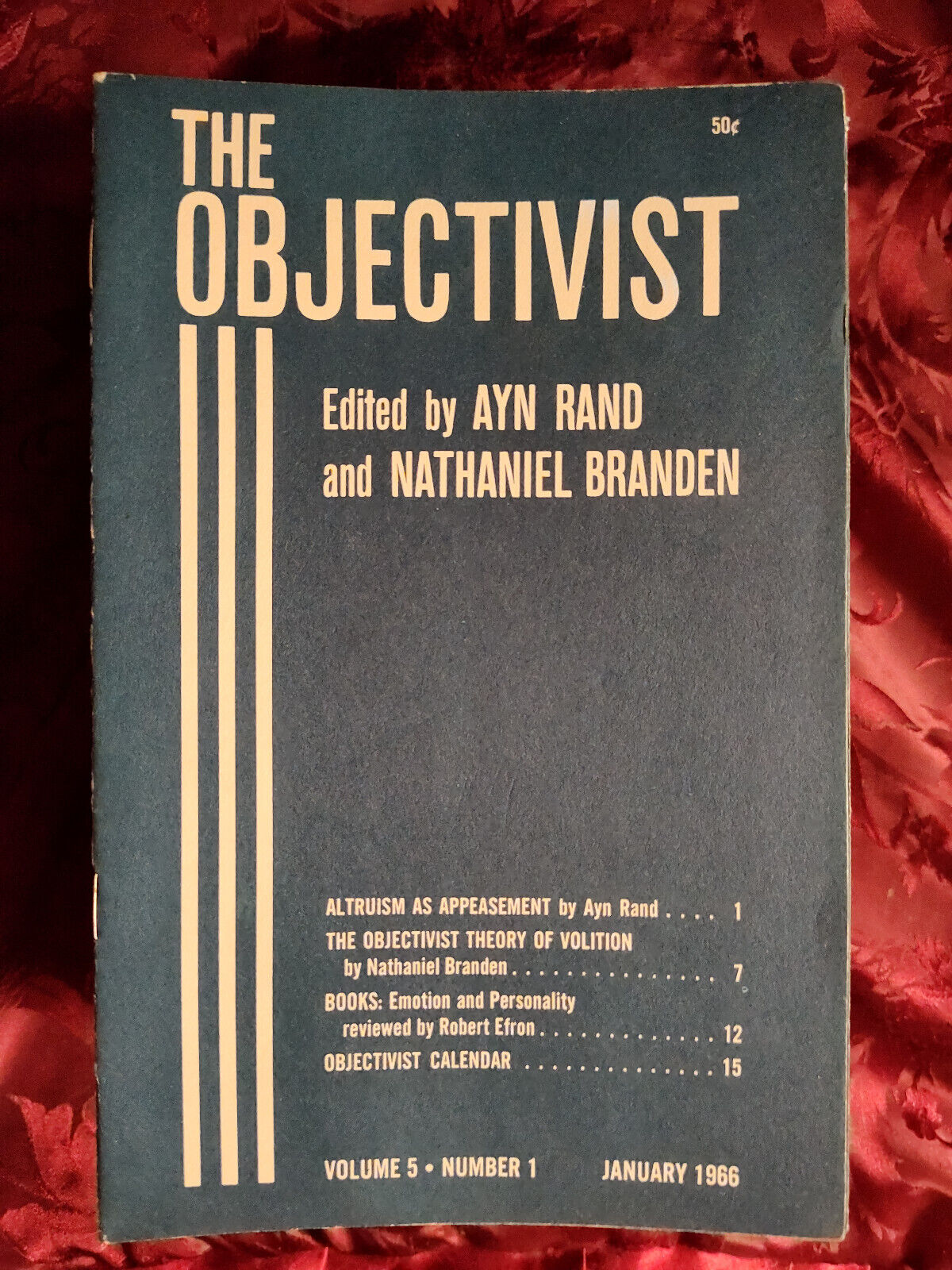 RARE Ayn Rand The Objectivist magazine FULL RUN individual Issues