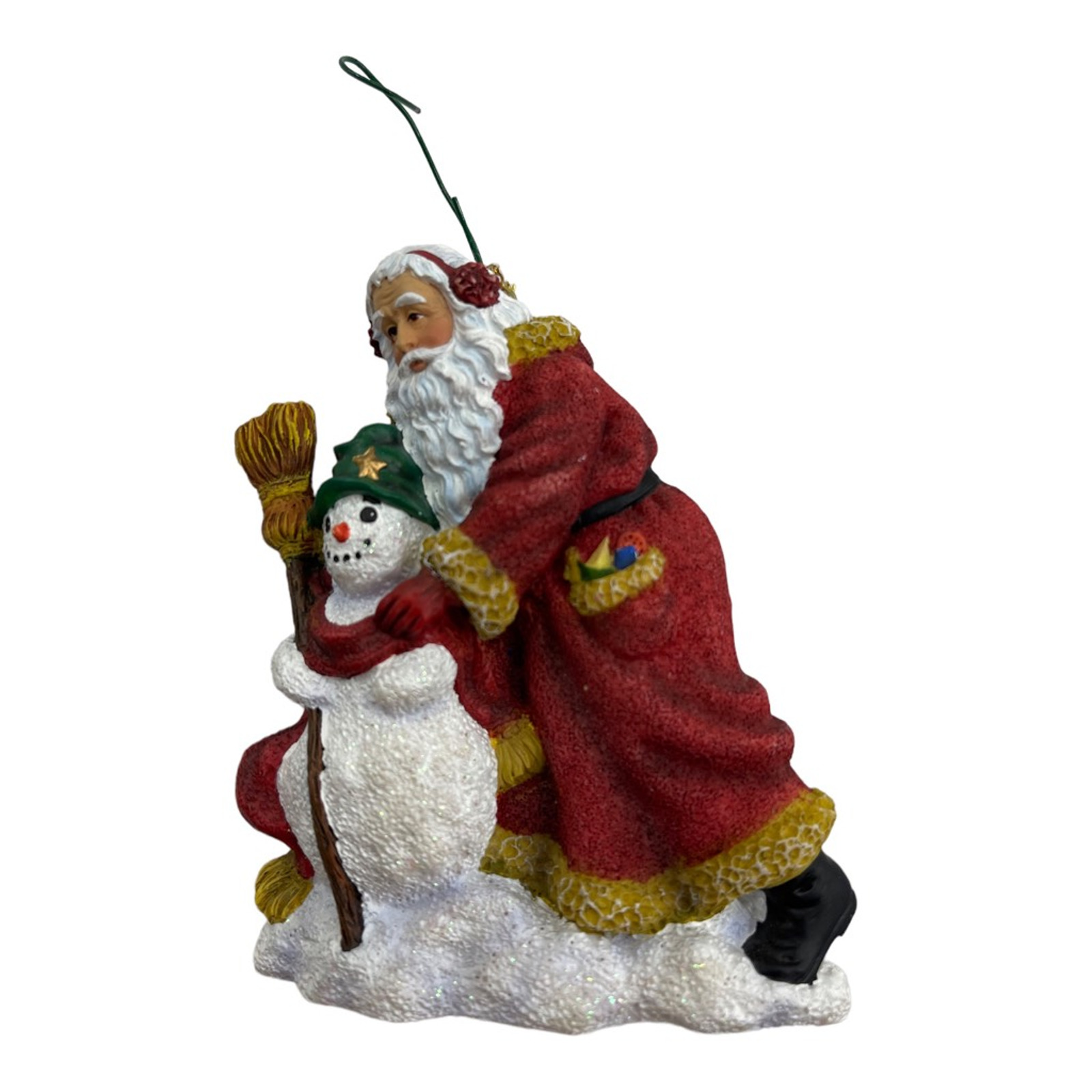 Pipka 2000 Stories Of Christmas Ornament #11430 Santa & His Snow Friend 3