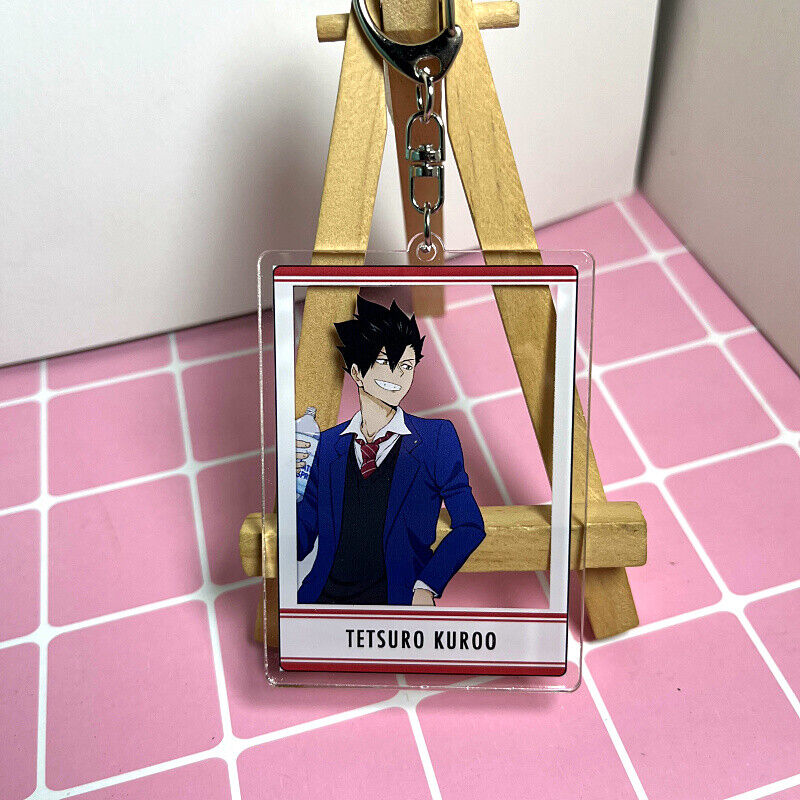 Haikyuu Tetsurou kuroo Anime Group Photo Card Cosplay Pendant Keychain Gift #6