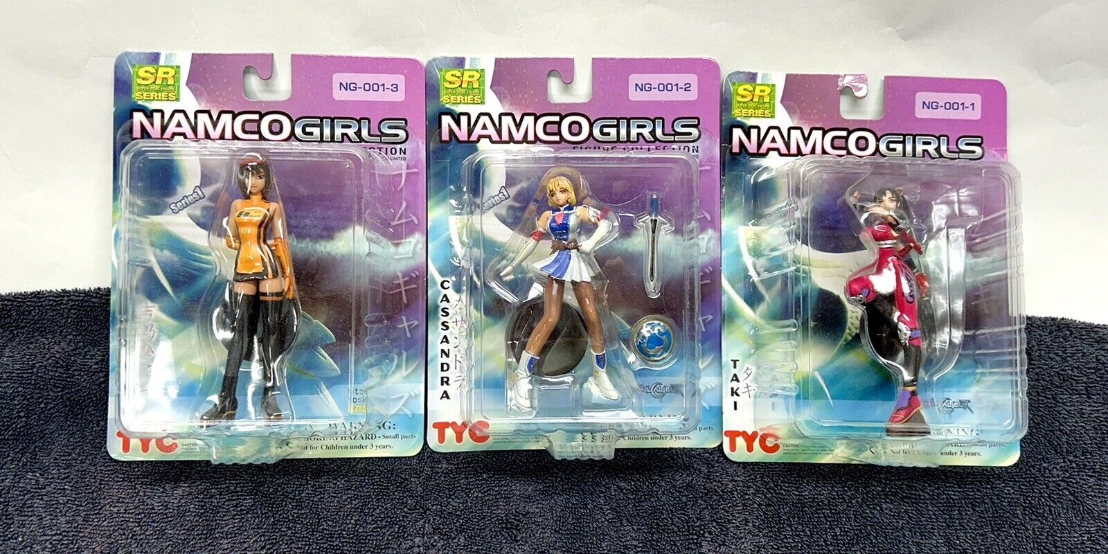 Namco Girls SR Series 1 Lot of 3-Taki Cassandra Hitomi Yosino (SH)(H2)