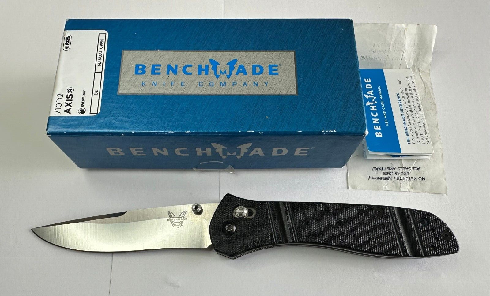 Benchmade 710D2 McHenry & Williams Folding Knife D2 Tool Steel discontinued