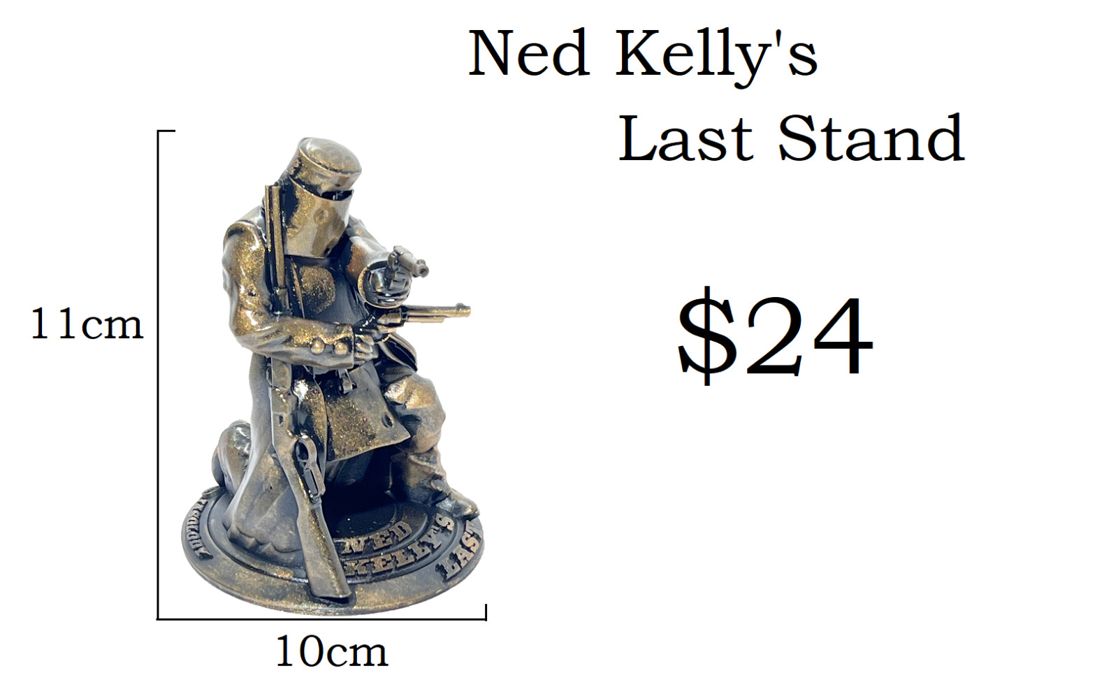 NED KELLY LAST STAND DISPLAY STATUE Such is Life Australian Legends
