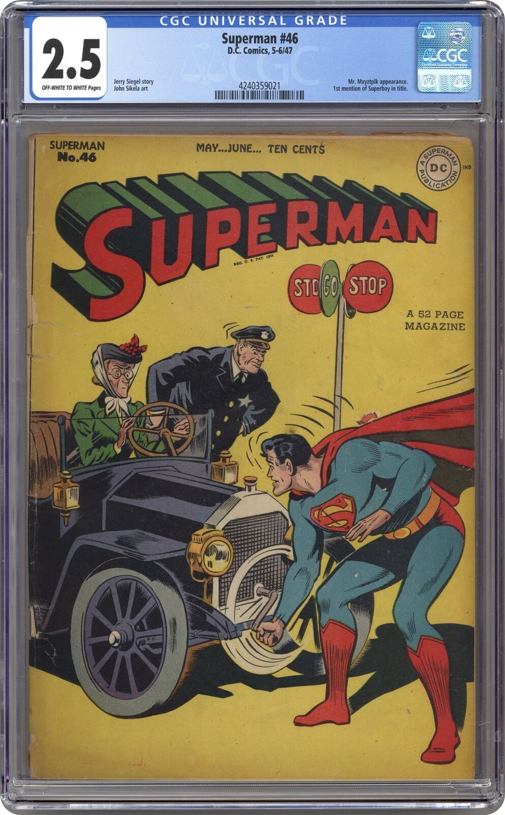Superman #46 CGC 2.5 1947 4240359021