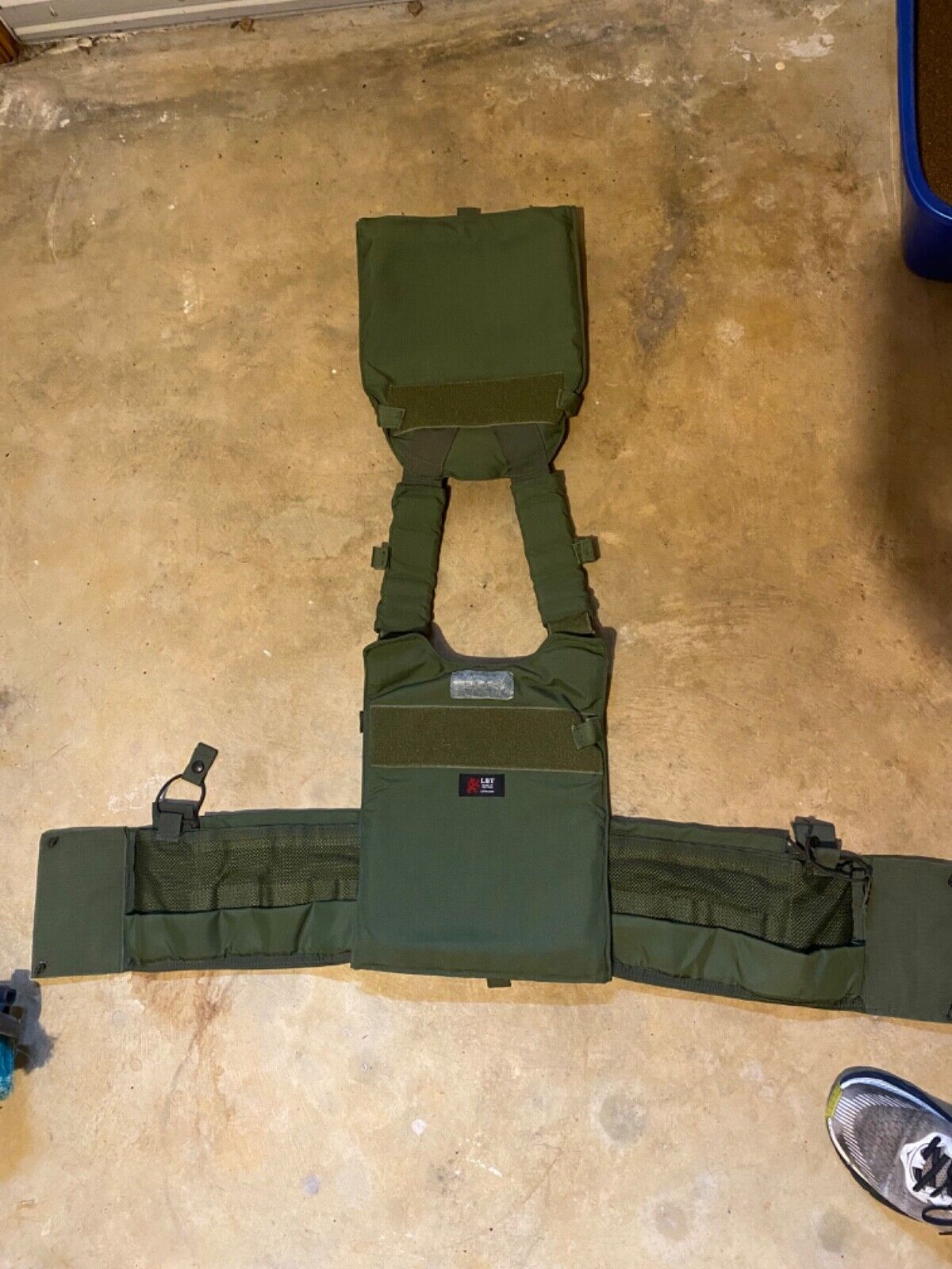 Rare* LBT-6094A plate carrier, OD GREEN complete, 2007, USSOF