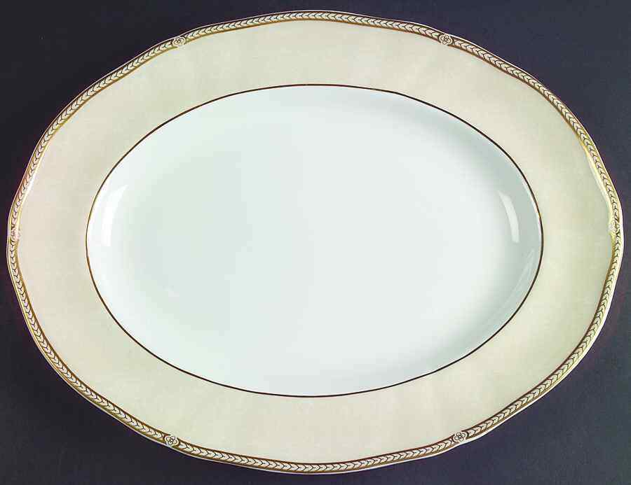 Wedgwood Crown Ivory Oval Serving Platter 2028983