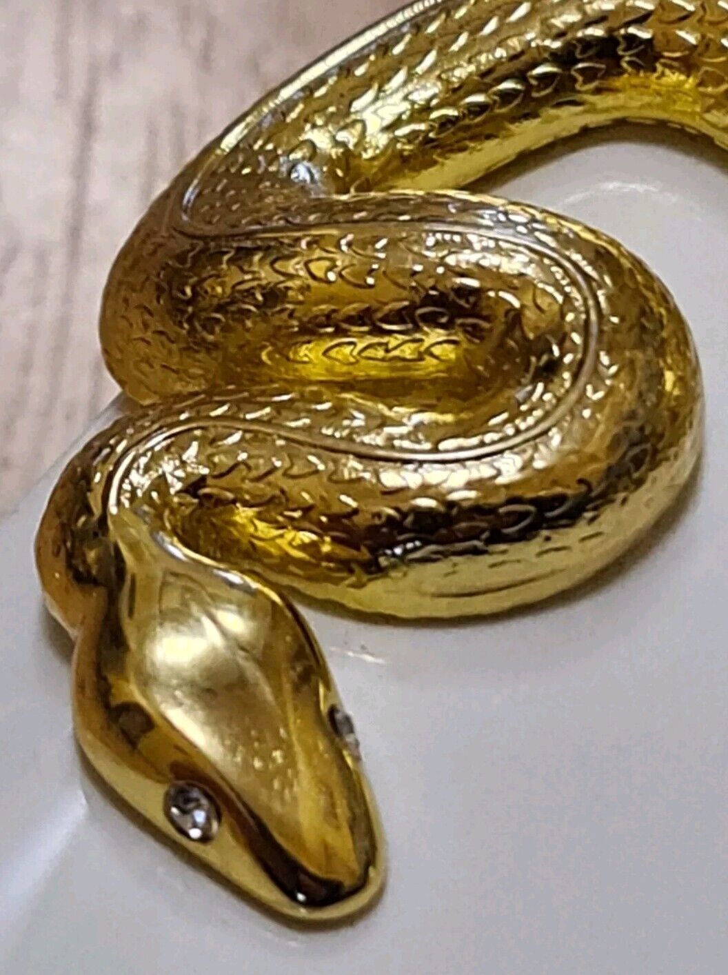KILIAN Clutch Case For Perfum STUNNING Gold Snake Original White Color