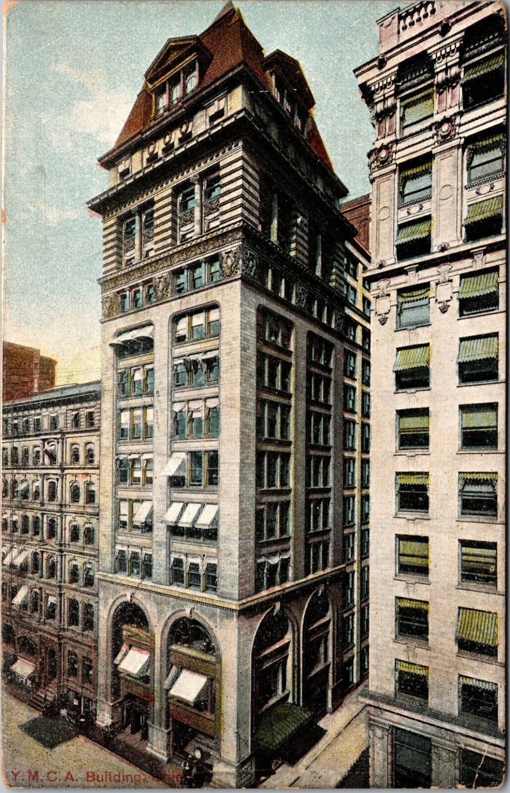 Postcard YMCA Building Chicago Undivided C. 1907