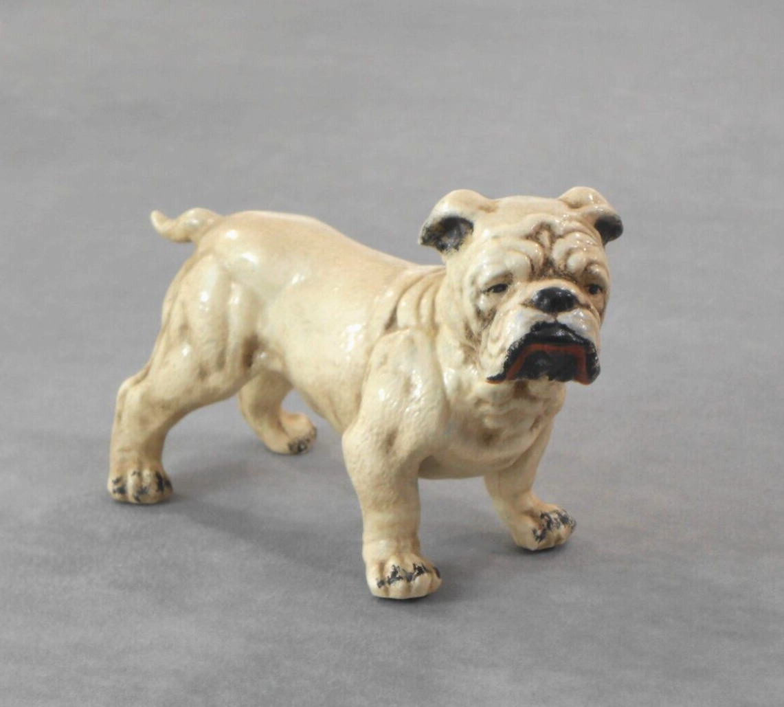 English Bulldog Figurine Vintage Ceramic Collectible
