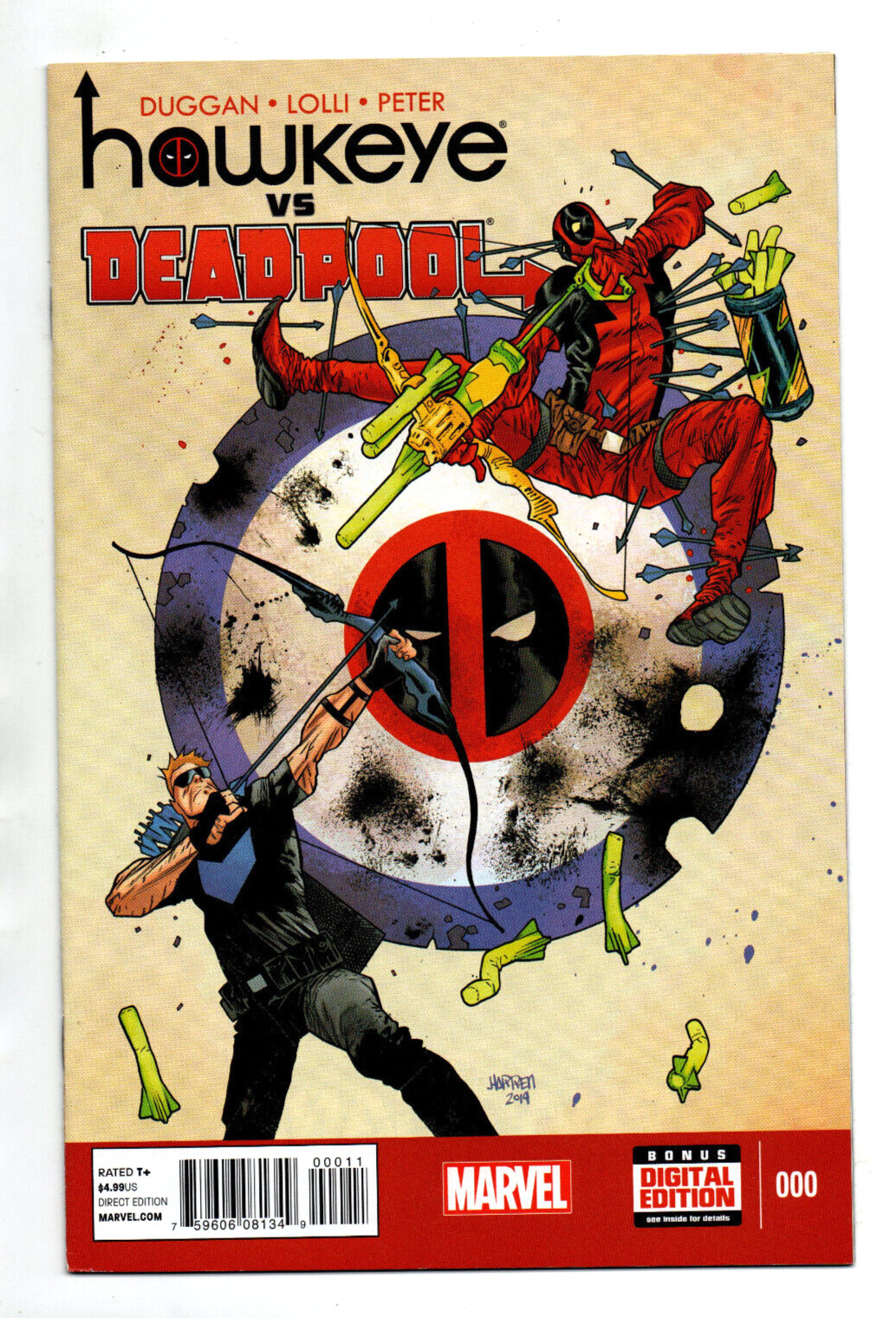 Hawkeye vs Deadpool #0 - 1st cameo app Spider-Gwen -KEY- Jane Foster - 2014 - NM