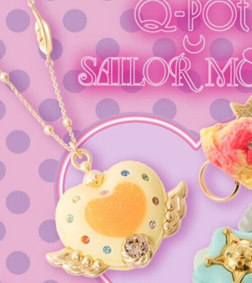 Q-pot Café x Sailor Moon 2018 Eternal Moon Article Macaron Necklace (Brand New)