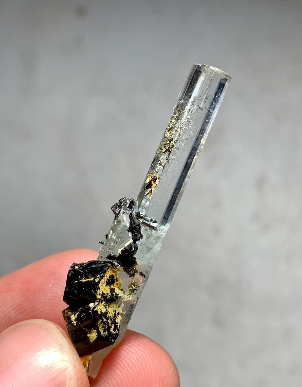 17 Ct Aquamarine Crystal W. B Tourmaline  From Skardu Pakistan