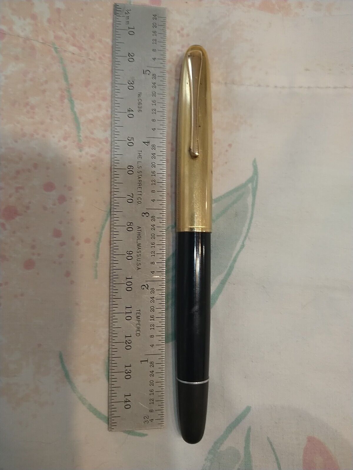 Aurora 88 Gold Plated Cap Medium Flexible Point Nib Fountain Pen 