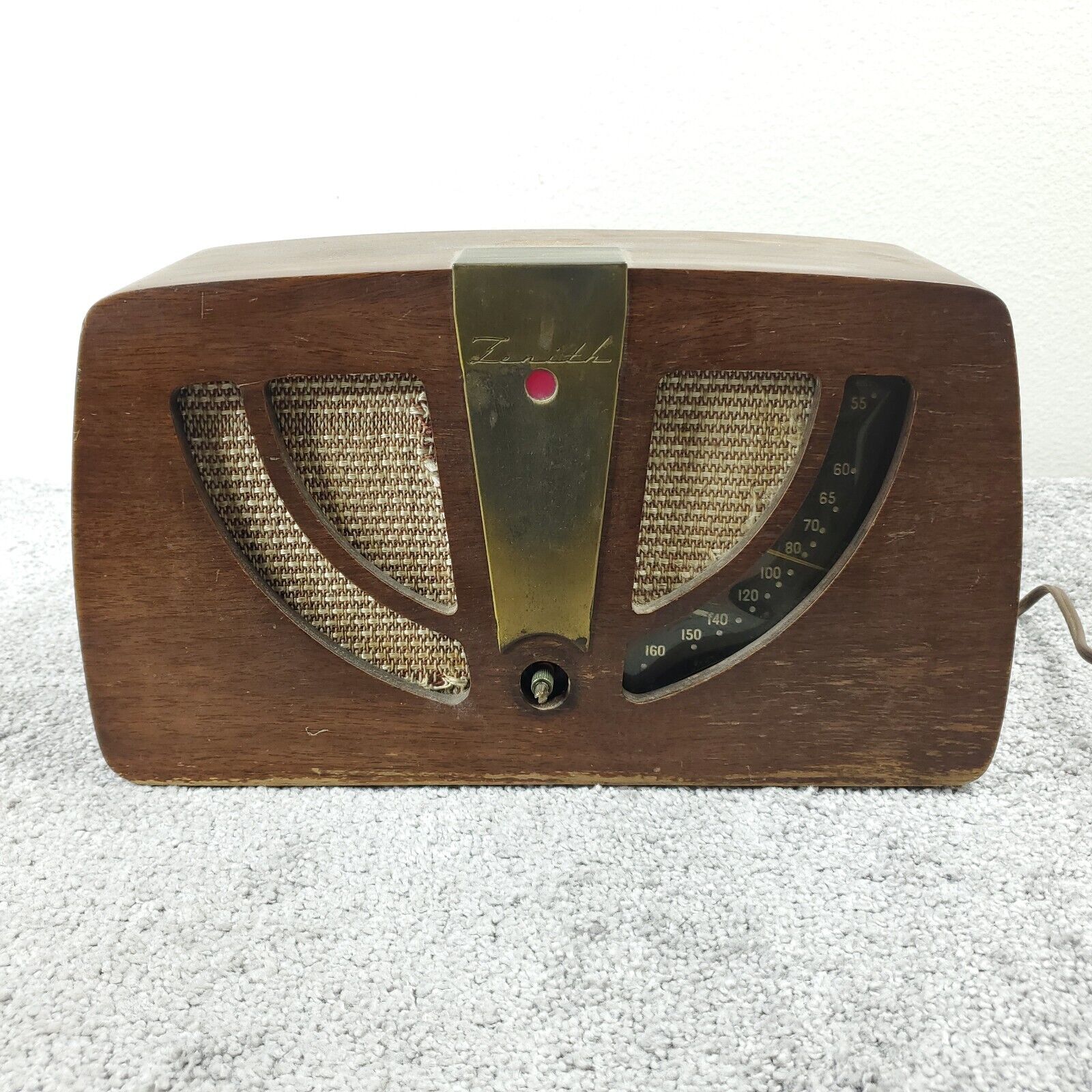 Vintage Zenith Tube Radio AM Model 6D030-Z Eames Wood Cabinet Not Working