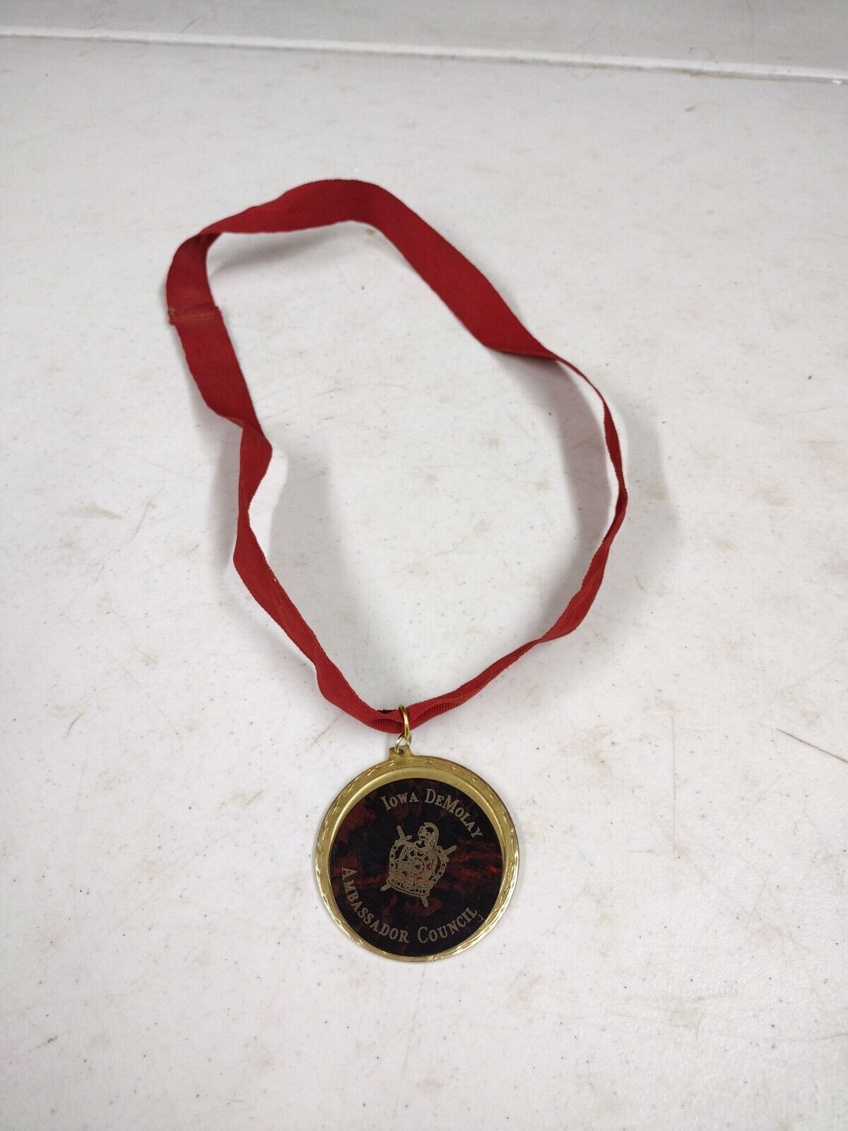 Vintage Masonic Knight\'s Templar Iowa DeMolay Ambassador Council Medal