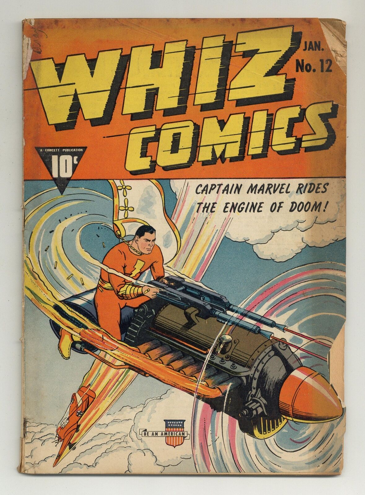 Whiz Comics #12 GD- 1.8 1941