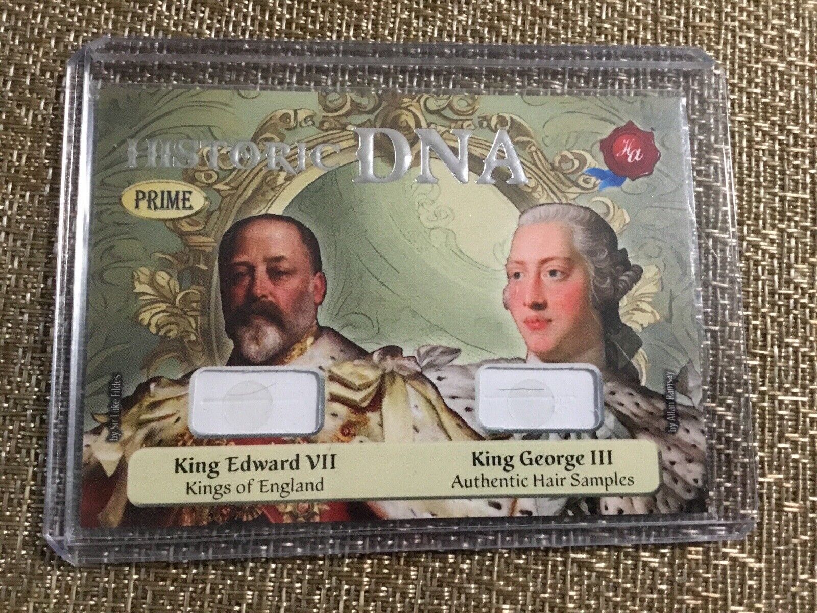 historic autographs dna hair card King Edward Vll And King George III #6/13