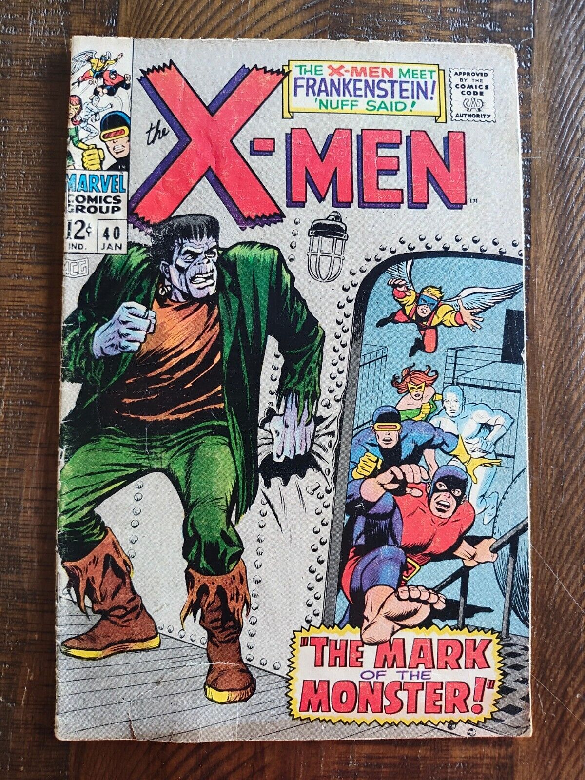 X-Men #40 1968 KEY: 1ST Frankenstein Appearance In Marvel Classic Silver Age 