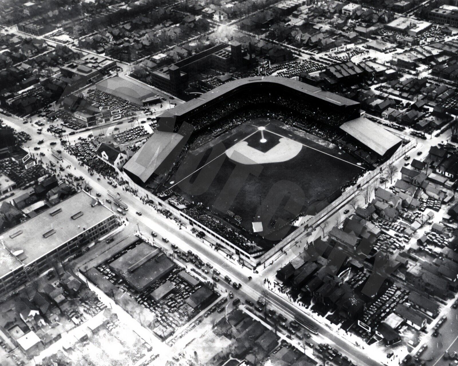 Aerial View Navin Field 1930 Detroit Tigers Baseball 8x10 Photo