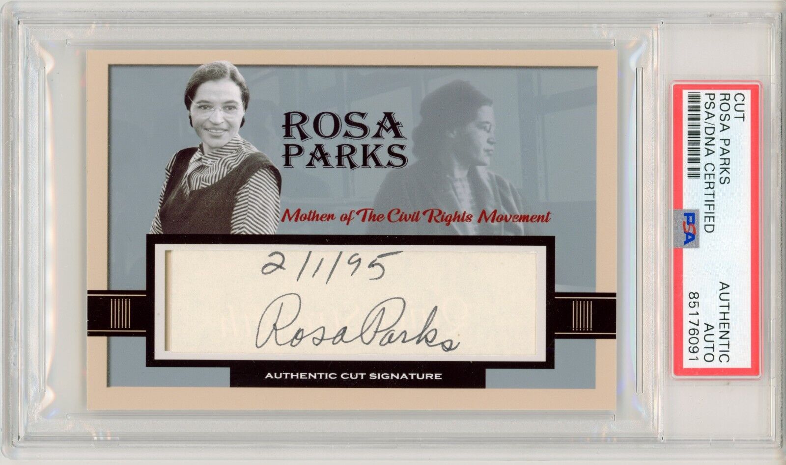 Rosa Parks ~ Signed Autographed Custom Civil Rights Trading Card ~ PSA DNA