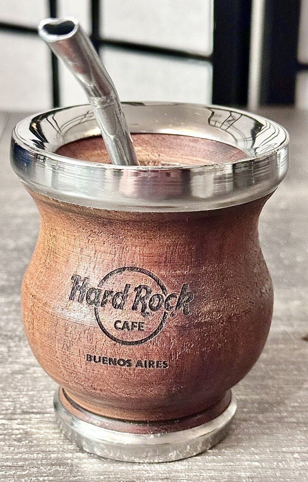 Hard rock Café Buenos Aires mate gourd bombilla