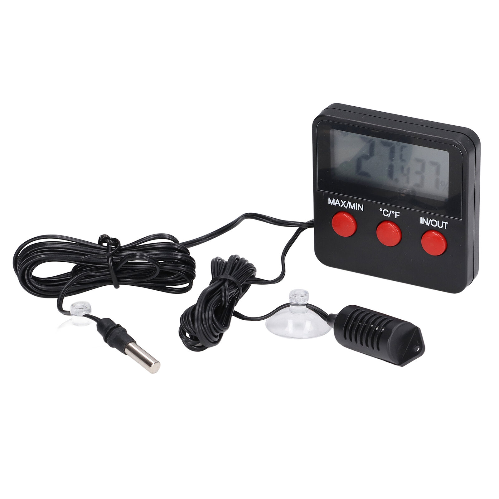 Humidity Temperature Gauge Mini Thermometer Digital Display Temp Sensor Mete GAW