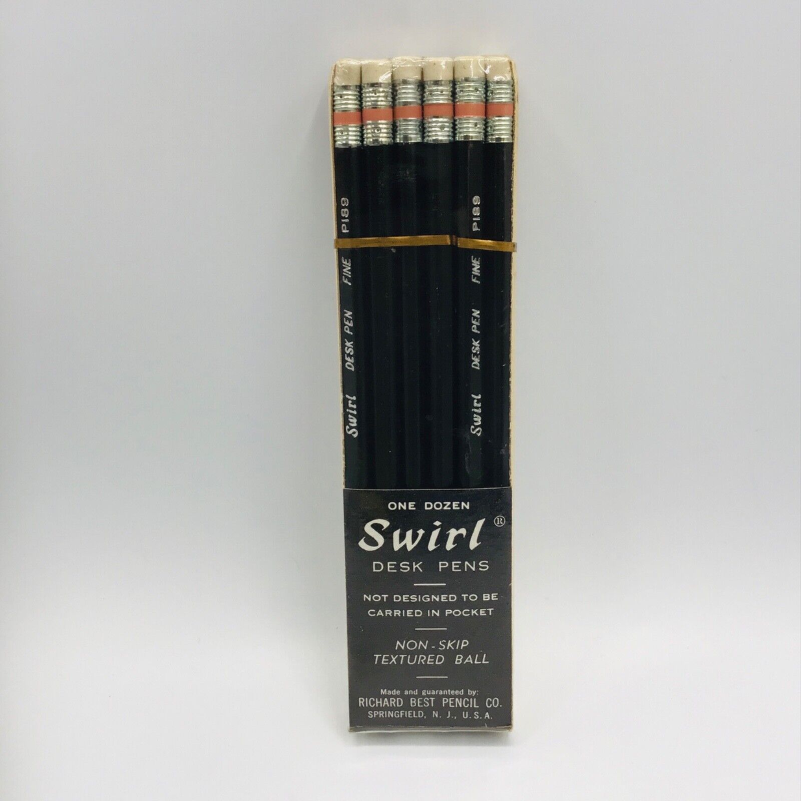 Vintage Pens 12 Pack Richard Best Pencil Co. Swirl Desk Art Office Old Stock NOS